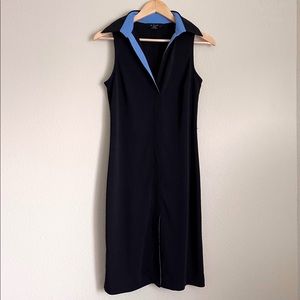 EXPRESS Collared black dress